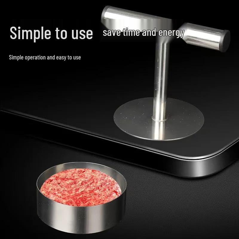 Stainless Steel Hamburger Patty and Pancake Mold Tool