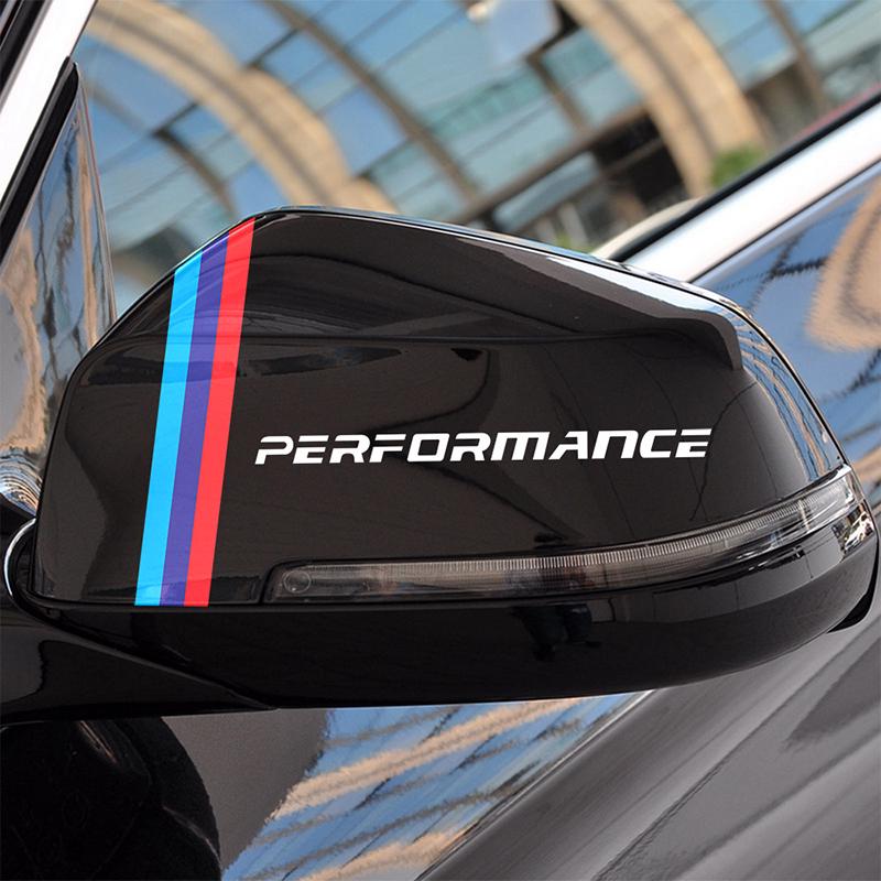 2pcs Car Rearview Mirror 3D Stickers Automobile Decoration for BMW X1 X3 X4 X5 X6 X7 E46 E90 F20 E60 E39 F10 Auto Accessories