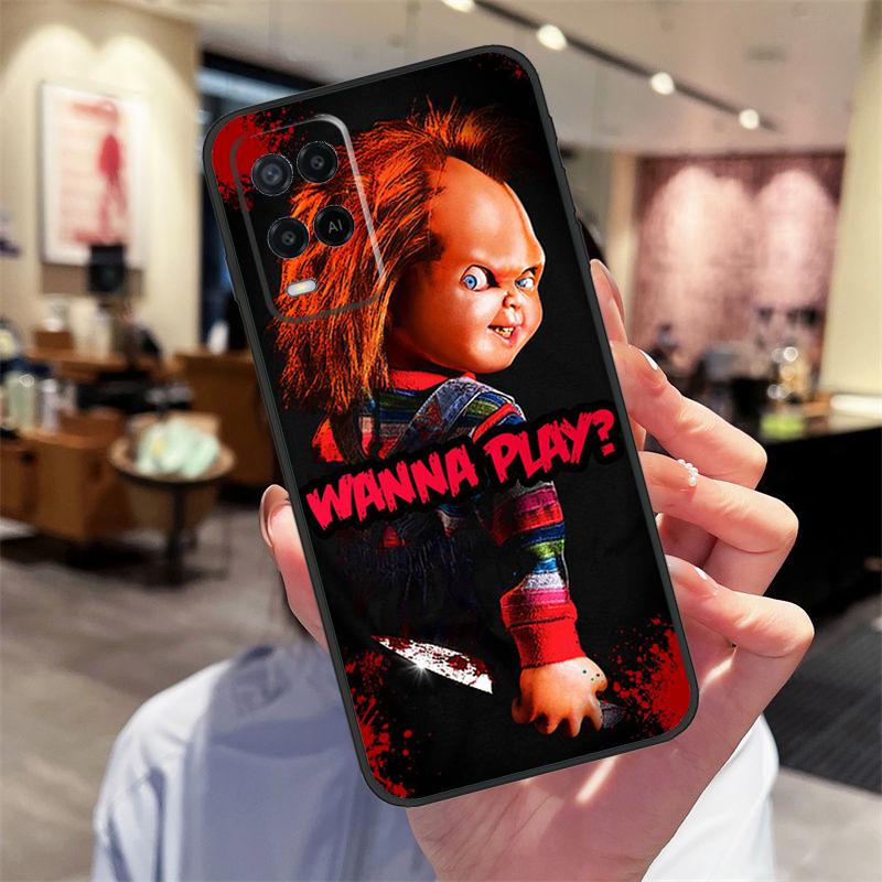 Scary Chucky Doll Horror Movie Case For OPPO Find X5 Pro X3 Lite A15 A16 A52 A72 A5 A9 A31 A53 A83 A93 A94 A74 A54 Cover