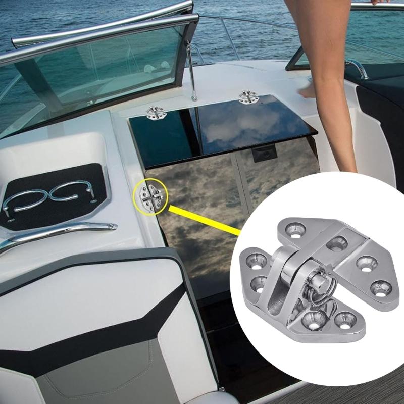 Stainless Steel 316 Marine Hinges 66x71mm with Removable Pin Suitable for Deck Fitting, Boat/Yacht Hardware Installation