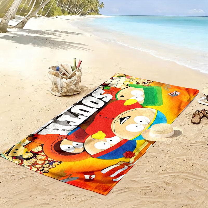 South Park Poster Print Beach Towel, Large Soft Quick Dry Towel for Beach Camping Swimming
