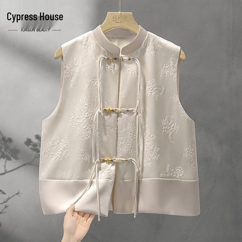 

Женский новый жилет на лягушачьих пуговицах в китайском стиле S