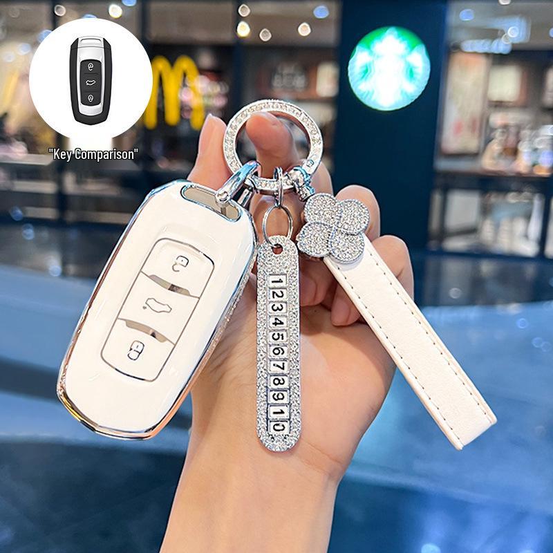 Geely Car Key Case for Emgrand GS, Boyue, X3 Vision, X6 Borui, S1, Panda Mini - Unisex Shell Cover