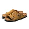 Modemarke Unisex Korkschuhe Frau/Mann Nubuk Clogs Sandalen Sommer Strand Hausschuhe Zuhause Freizeit Pantoletten Damen Gürtelschnalle Sandalen 2025