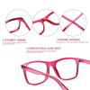TUREZING Presbyopia Eyeglasses Ornamental Diopter Eyeglasses for Ladies and Gentlemen Square Shaped Super Lightweight Flexible Spring Hinge