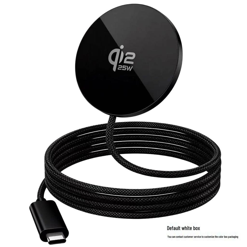 Qi2.2 Magnetic Wireless Charger with Low-Temperature Heat Dissipation, 25W Fast Charging for Apple 17 Phones.