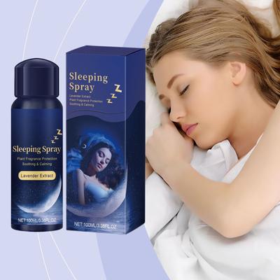 Lavanta Yastık Spreyi - Aromaterapi Uyku Yastık Spreyi, Doğal Lavanta Serum Yağı Keten ve Oda Spreyi Uykunuzu İyileştirmek İçin 100ml