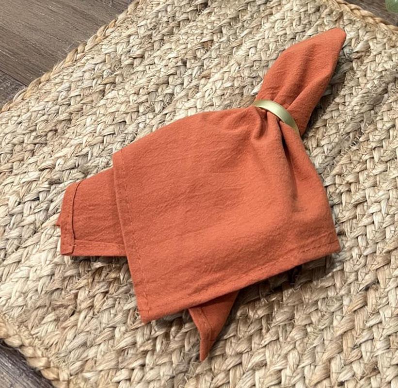 50Pcs 40X40CM 100% Cotton Cloth Napkins Napkin Reusable Weddings Party Baby shower Christmas Table Decoration Retro napkins