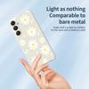 For Samsung Galaxy A16 5G/4G Case White Daisy Pattern Printing Straight Edge TPU Phone Back Cover