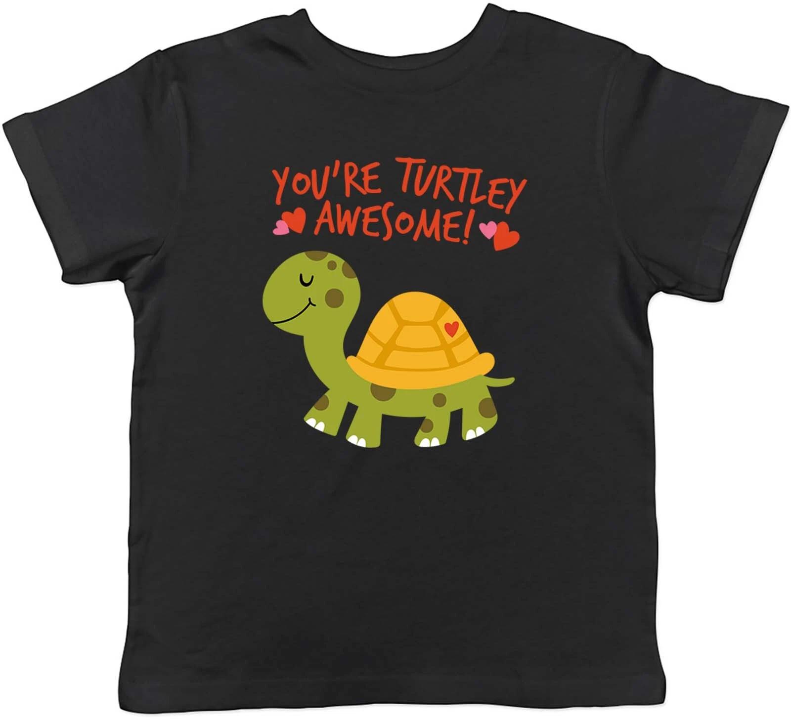 

Your Turtley Awesome Kid T-Shirt Love Hearts Valentines Turtle Children Boy Girl 110