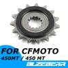 Passend für 15T Kettenrad Vorne Für CFMOTO 450MT 450mt cf 450cc Langlebiges Motorrad Kettenrad Vorne Ritzel