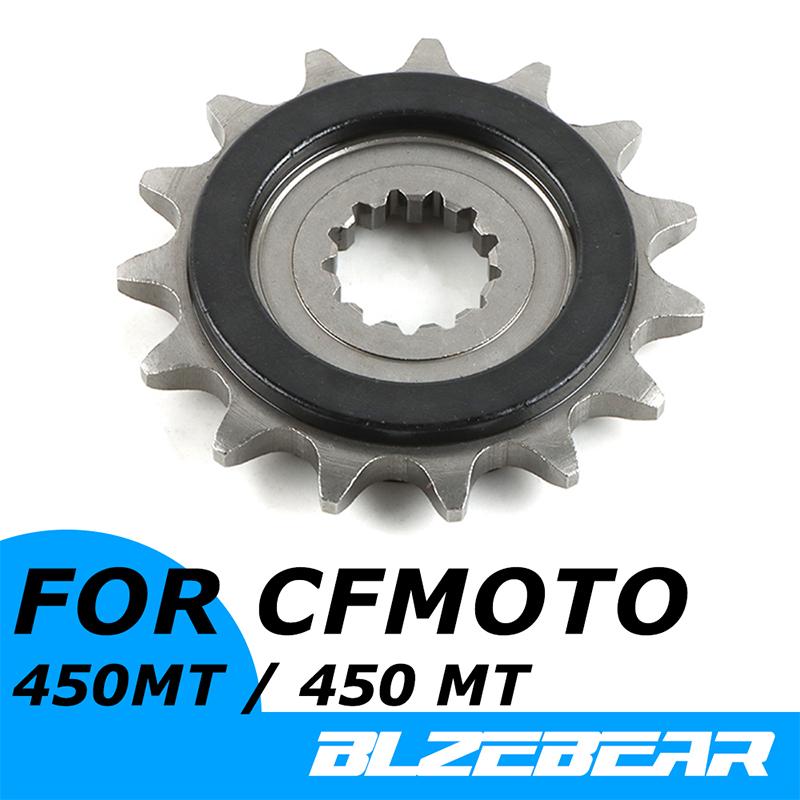 Passend für 15T Kettenrad Vorne Für CFMOTO 450MT 450mt cf 450cc Langlebiges Motorrad Kettenrad Vorne Ritzel
