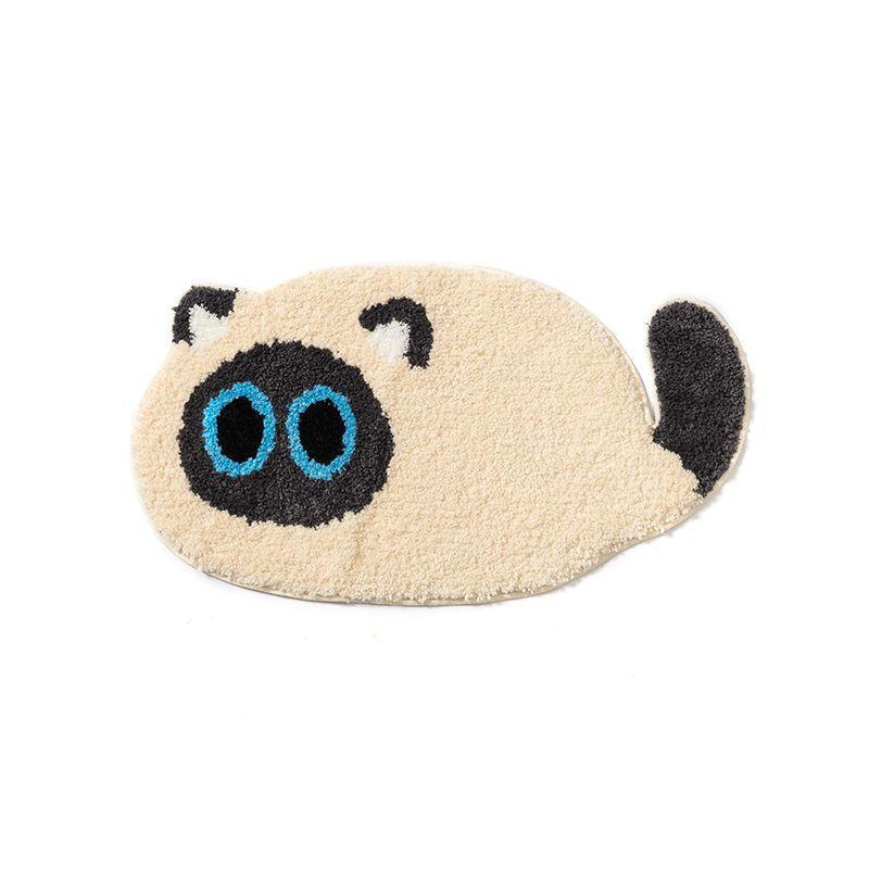 Cartoon Absorbent Mat Cute Goose Toilet Non-slip Absorbent Mat Household Toilet Door Bathroom Carpet