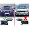 For BMW 3-Series E90 E91 2005-2008 Car Styling Diamond Grille Kidney ABS Front Hood Racing Grill Black Silver Auto Accessories