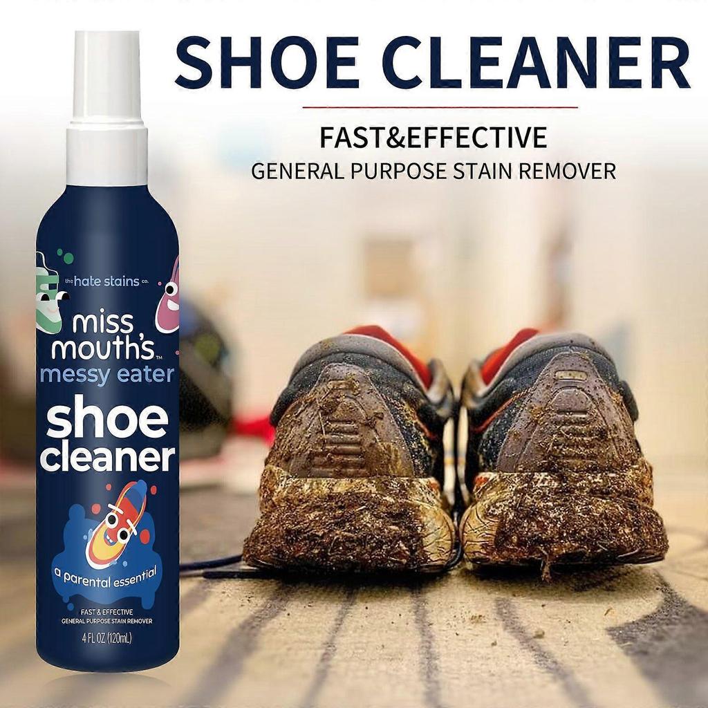 Mangiatore disordinato Detergente per Scarpe Spray Rimuovi Macchie per Calzature da Bambino 120ml