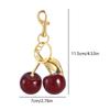 Exquisite Cherry Keychain Pendant Versatile Cherry Chic Bag Charm Keychain Antique CherBag Charm for Women's Accessories