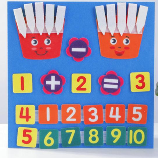 Kid Felt Finger Numbers Math Toy Montessori Toys Children Counting Early Learning For Toddlers Intelligence Develop