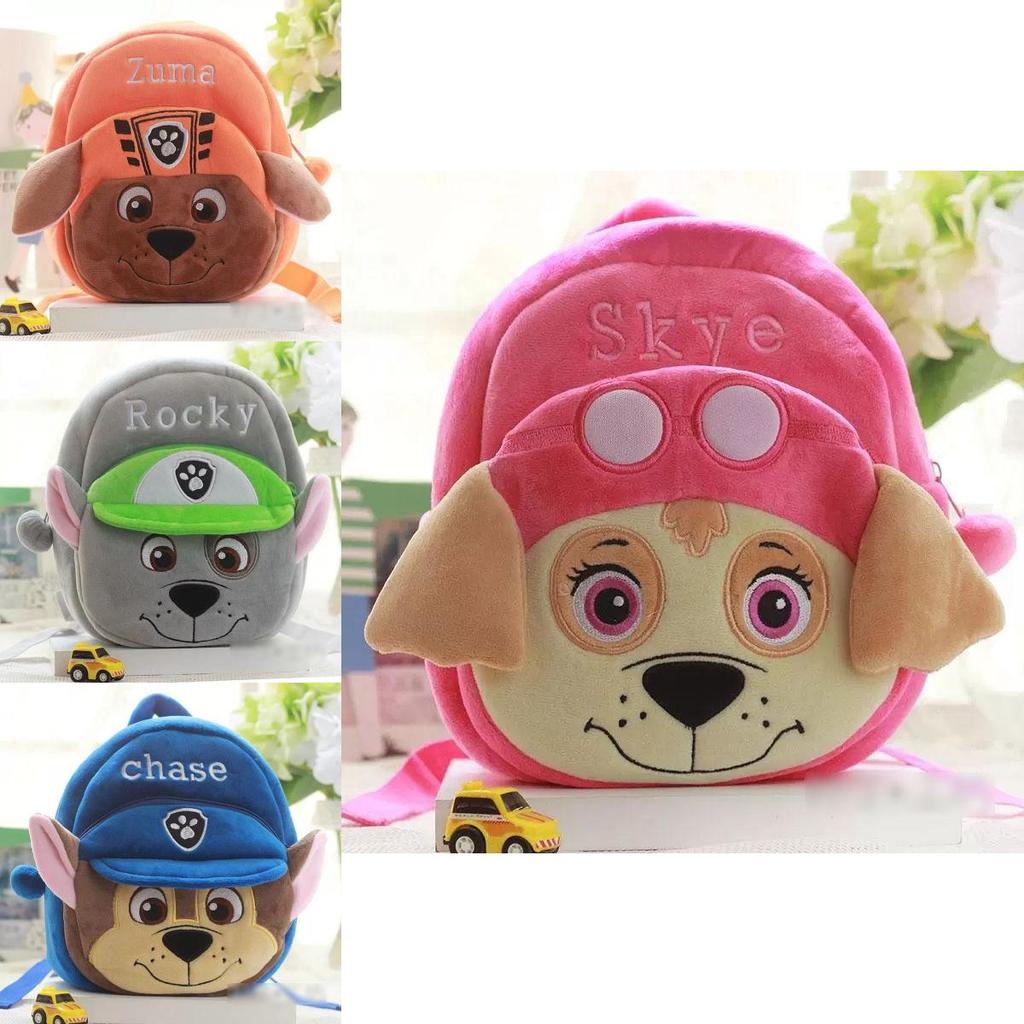Paw Patrol Plush Backpack Soft Shoulder Bag For Kids Children Schoolbag Gift