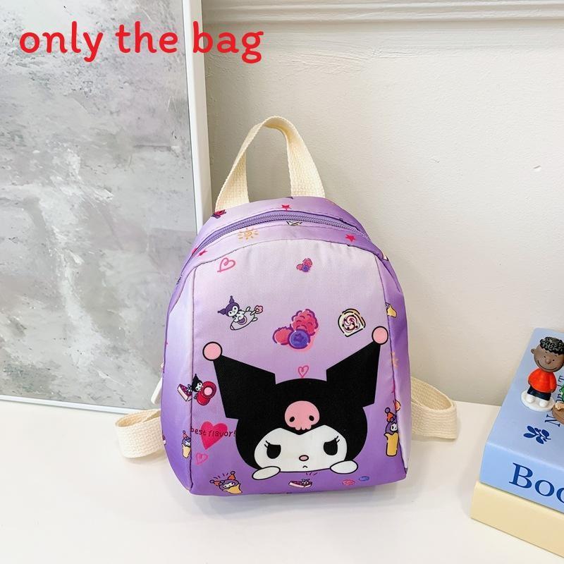 Disney Mickey Minnie Hello Kitty Kuromi My Melody Pattern Children Backpack For Kindergarten Kids