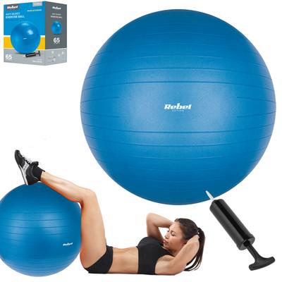 Rehabilitation Gymnastics Ball 55cm With Hand Pump Blue Rebel