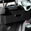 Car Seat Organizer with ABS Box & Tissue Holder. Double Storage for Snacks/Drinks. Easy Install, Durable Resin for All Cars.