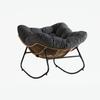 Rocking Chair, Chenille Upholstered Accent Chair, Modern Rocking Chair for Children's Room for Living Room, Bedroom, Apartment