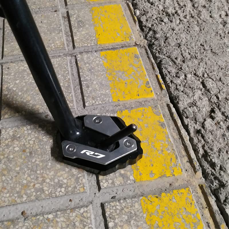 VORILES YZFR7 Motorcycle Accessories Kickstand Side Stand Extension Plate Pad YZF R7 YZF R 7 Yzf R7 2021 2022