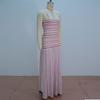 Vestido de punto de tirantes a rayas para mujer, de verano, nuevo, fresco, ajustado a la cintura, sin espalda