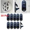 Universal 10pcs Plastic Tire Wheel RIM Hub Hook Wheel Shop Display Stand Rack Wall Mounted Hanging Hook With 24Sets Expansion screws