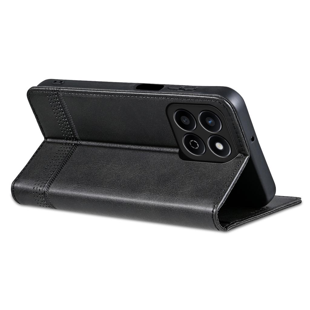 For Honor Play 60 Plus 5G Phone Case Cowhide Texture PU Leather Phone Cover