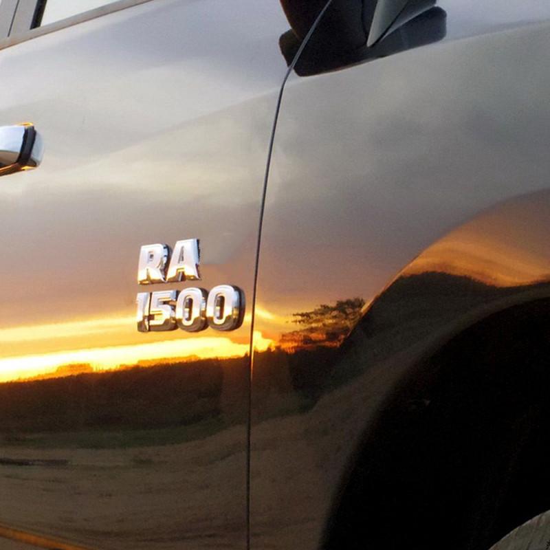 For Ram 1500 2500 3500 Emblem Nameplate Badge Logo Auto Accessories Body Side Rear Trunk Ram Emblem Door Fender Decal Stickers