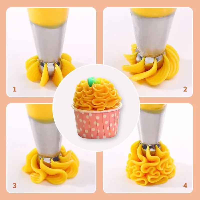 3 Pcs Ball Cream Baking Pastry Tools Sphere Bakeware Confectionery Bags Nozzles Fondant Cookie Cake Shop Home Kitchen Dining