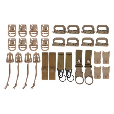 30 Pcs Molle Attachments D Buckle Backpack Buckle Nylon Ribbon Backpack Accessories for Picnics