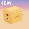 PD40W Fast Charger Type-C Port UK/US/EU Adapter