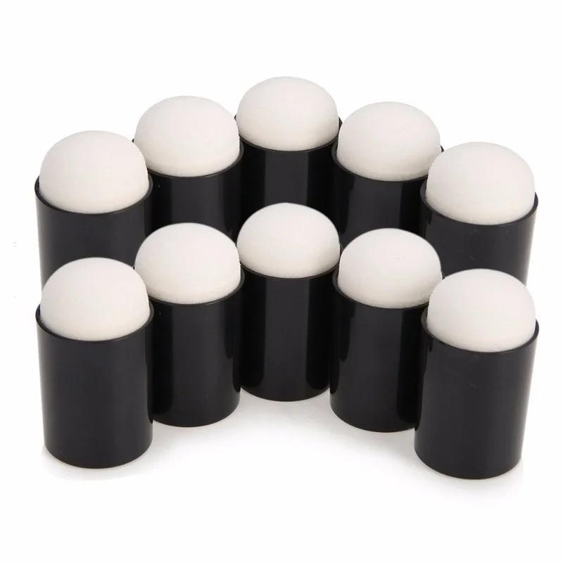 10 stk. Fingersvamp Etui Dabbers Skum for Påføring Maling Blekk Stempling Kritt Reborn DIY Håndverk Kunstverktøy 15 * 32mm Finger