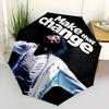 1pc Michael Jackson Automatic Folding Umbrella, Portable Collapsible Design, Casual Outdoor Accessory L1202015