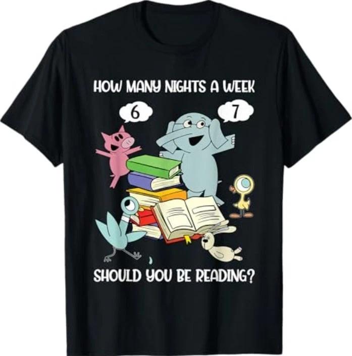 NEW How Many Nights A Week Should You Be Reading 6–7 Teacher T-Shirt 4XL