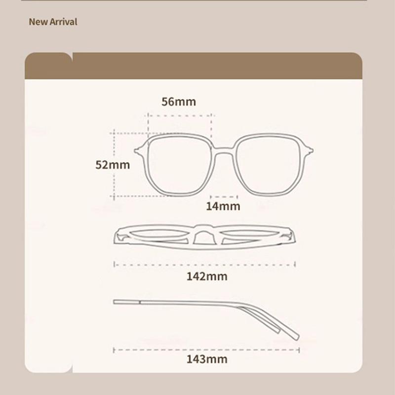 Anti-blue Light Glasses For Women Without Makeup Large Frame Polygonal Myopia Glasses Frame MH9092