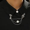 Zinc Alloy Music Notes Brooch Unisex Enamel Pin Brooches Fashion Scarf Pins Clip  Men Women