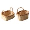 1:12 Dollhouse Miniature Storage Basket Vegetable Food Woven Frame Kitchen Decor