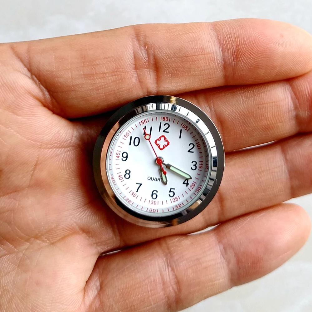 

DIY Alloy Watch Head Face Accessories Parts For Nurse Doctor Pocket Watch Women Mens Students Clock Gifts білий