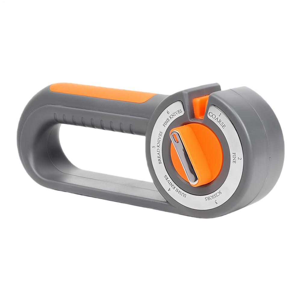 Scissor Sharpener 6-in-1 Adjustable Non-Slip Kitchen Gadgets Garden Tool Sharpener for Chef Home Indoor Outdoor Restaurant