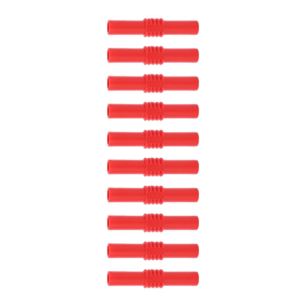 10pcs 4mm Insulated Banana Coupler Female to Female Extension Banana Plug Connector for Electronics Appliances