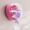 3Pcs Dopamine Suction Cup Toothpaste Storage Rack Wall Mounted Plastic Toothpaste Clip Moisture-proof Waterproof