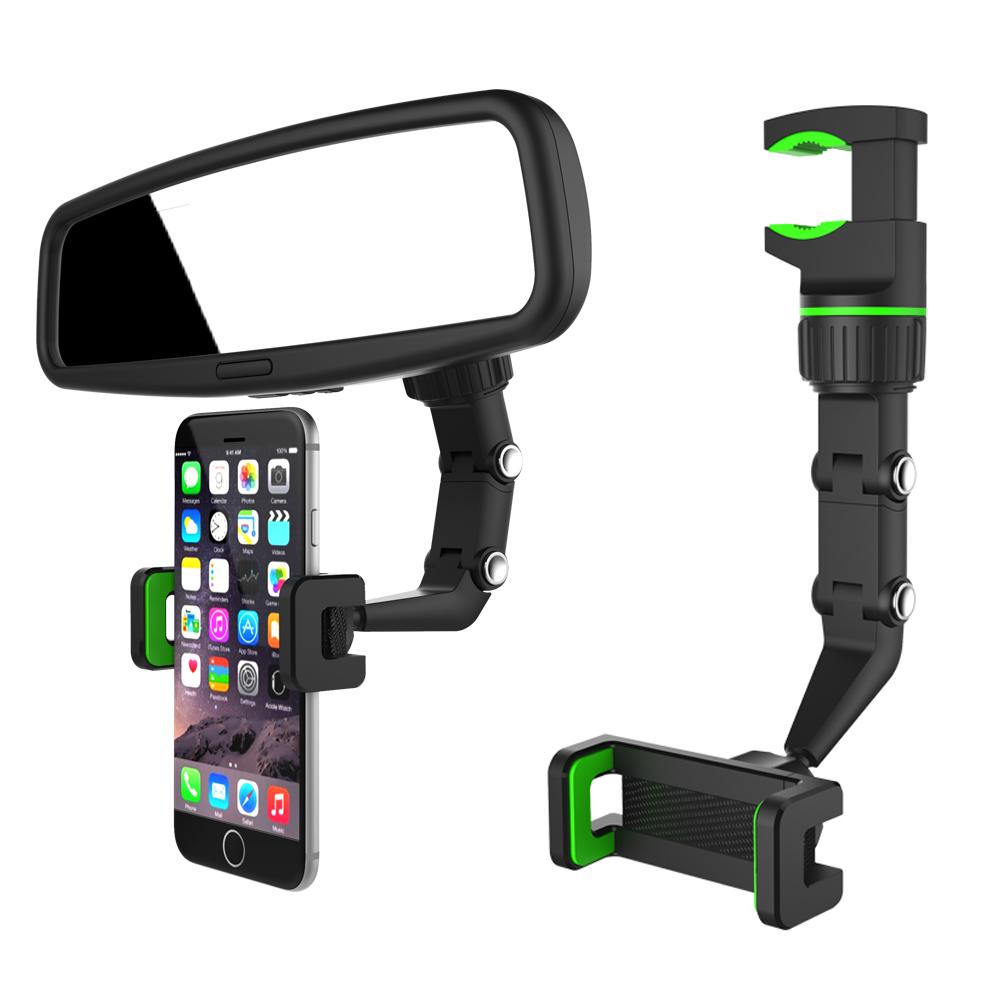 Buy Car Rearview Mirror Mobile Phone Holder 360 Degree Rotatable