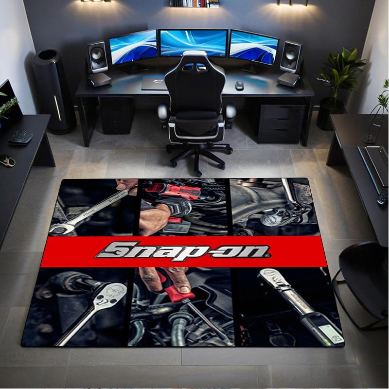 1Pc Snap On Tools Print Rug - Home Decoration Carpet For Living Room Bedroom Flooring Computer Chair Area Rug