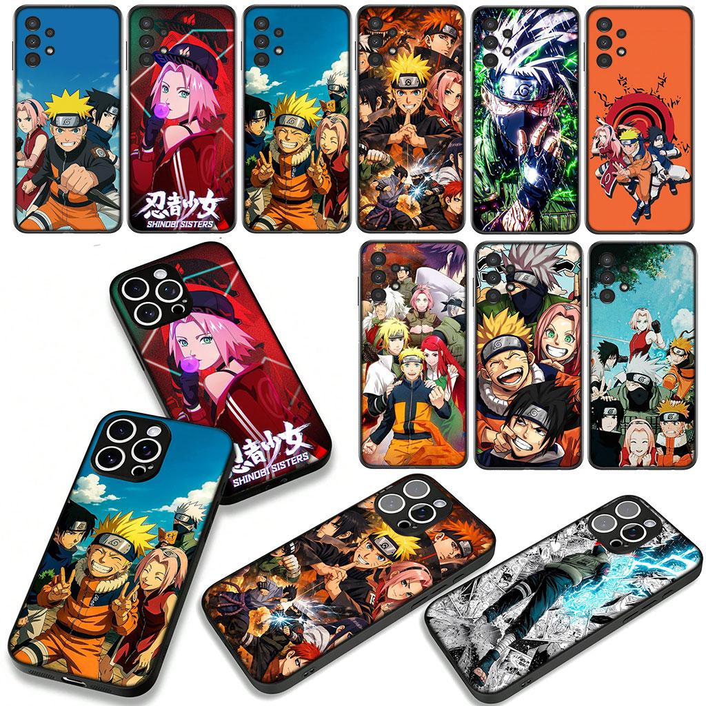 Cover for Apple iPhone 16 15 14 Plus 13 12 Mini 17 Pro Max + ProMax 16E Air 16+ 15+ Case Sasuke Kakashi Narutos Haruno Sakura