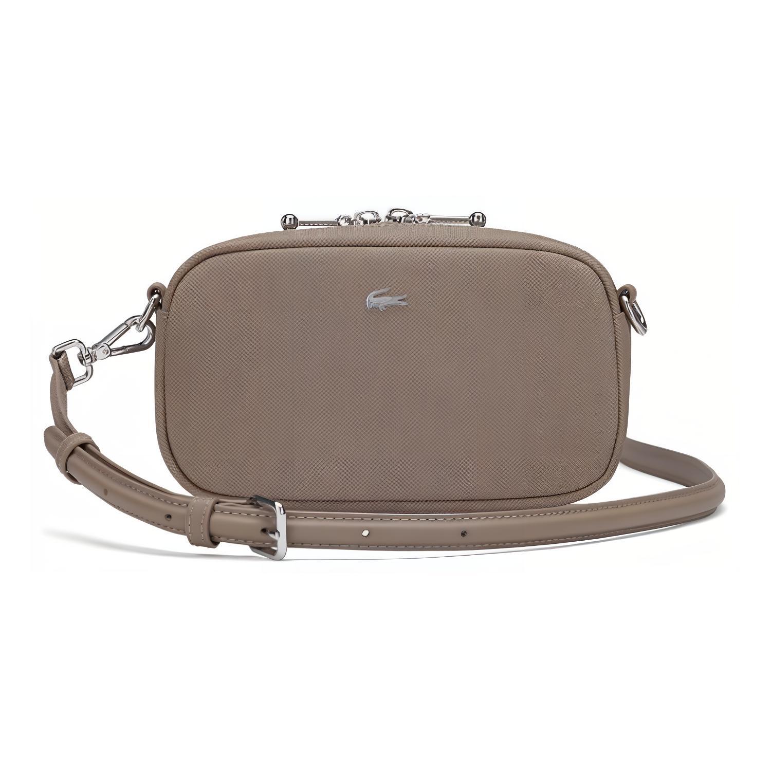 Lacoste Fashion Versatile Zipper Closure PVC Shoulder Crossbody Bag Small Women bags Khaki NF4755DZ-N81 KhakiSmall 17690₽