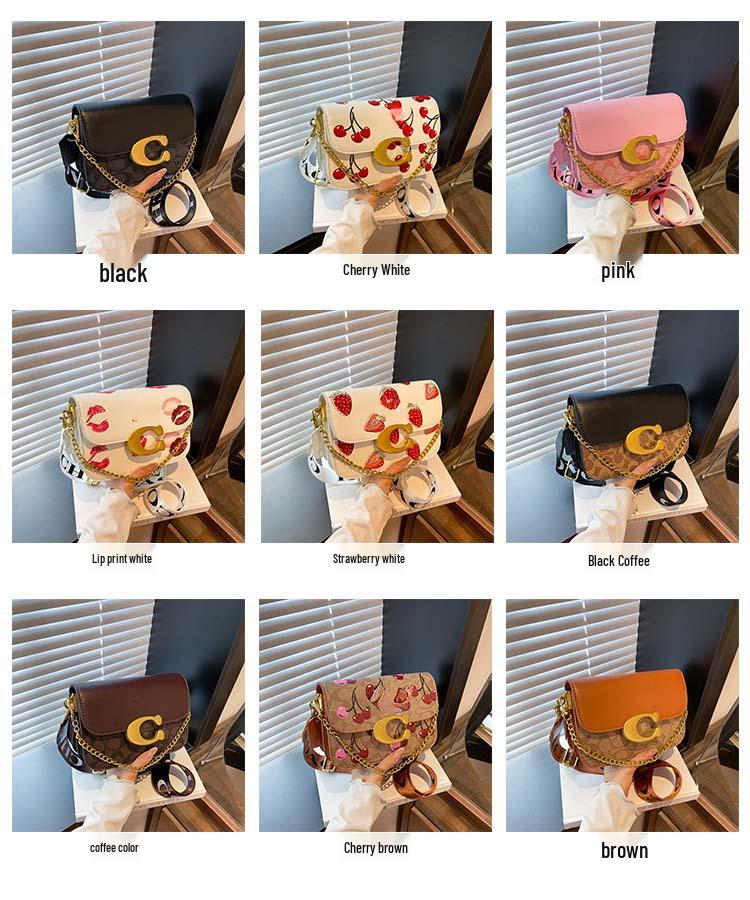 Damen 2025 Stilvolle High-End Kleine Quadratische Umhängetasche mit Vielseitigem Druck