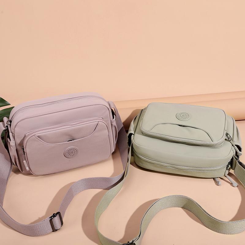 Women's Multi-Layer Shoulder Bag Solid Color Crossbody Bag Mother Bag